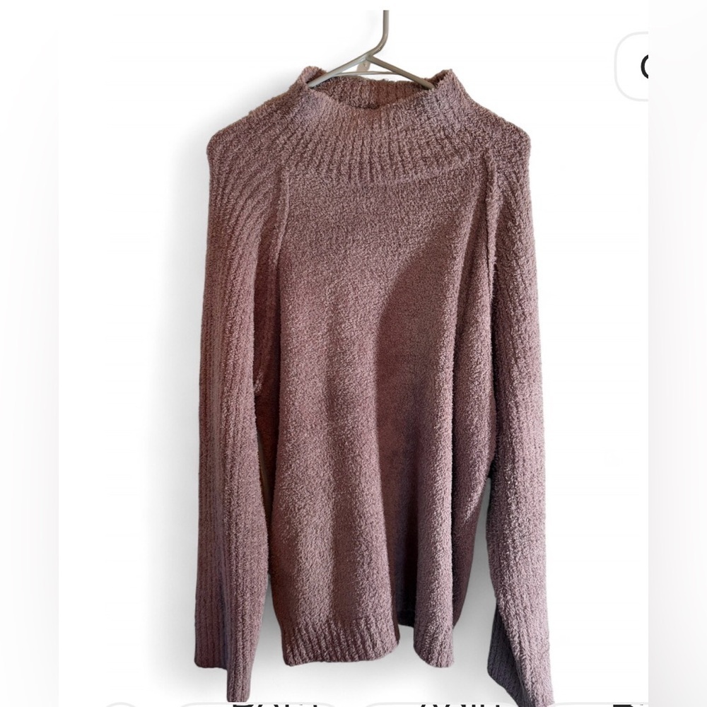 Softies Marshmallow Rib Mock Neck with Long Pant Driftwood XL - Picture 6 of 9